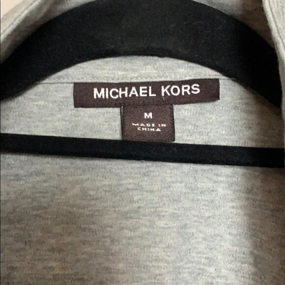MICHAEL Kors grey zip front top women’s - Picture 2 of 4